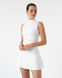 Tennis set High-neck top with A-line skirt