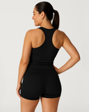 black tennis top racerback