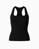 black tennis top ghost mannequin product photo