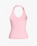 pink halter tennis top