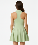 Tennis Dress with Collar - Green