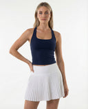 Tennistop met vierkante halslijn