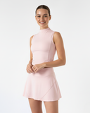 Tennis set High-neck top with A-line skirt