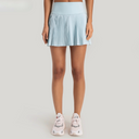 blue pleated tennis skirt