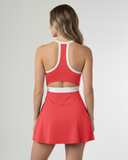 back of the red tennis dress