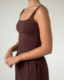 brown top lounge set