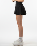 Tennis set High-neck top with A-line skirt
