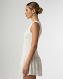 sideprofile of the lace tennis dress