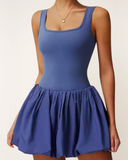 Tennis Dress with Puff Skirt - Pink
