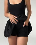 pocket of the black tennis dress
