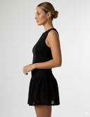 black tennis dress lace 