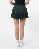 back of the green pleated tennis skirt