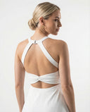 Tennisjurk met gedraaide rug