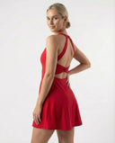 Tennisjurk met gedraaide rug