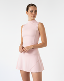 Tennis set High-neck top with A-line skirt