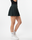 side green pleated tennis skirt